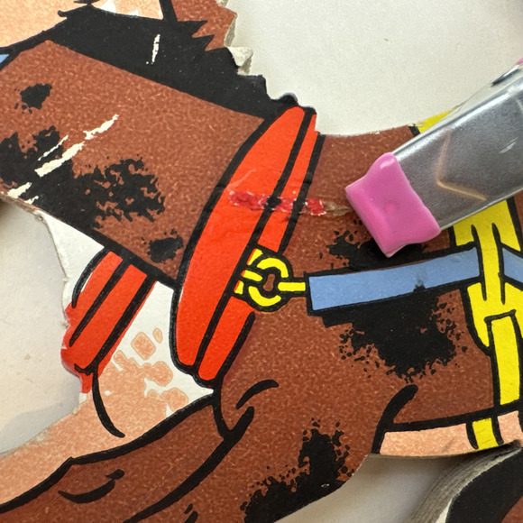 Vintage The Dolly Toy Co Cowboy Western Stage Coach Nursery Wall Plaque 1958 Set - Picture 14 of 16